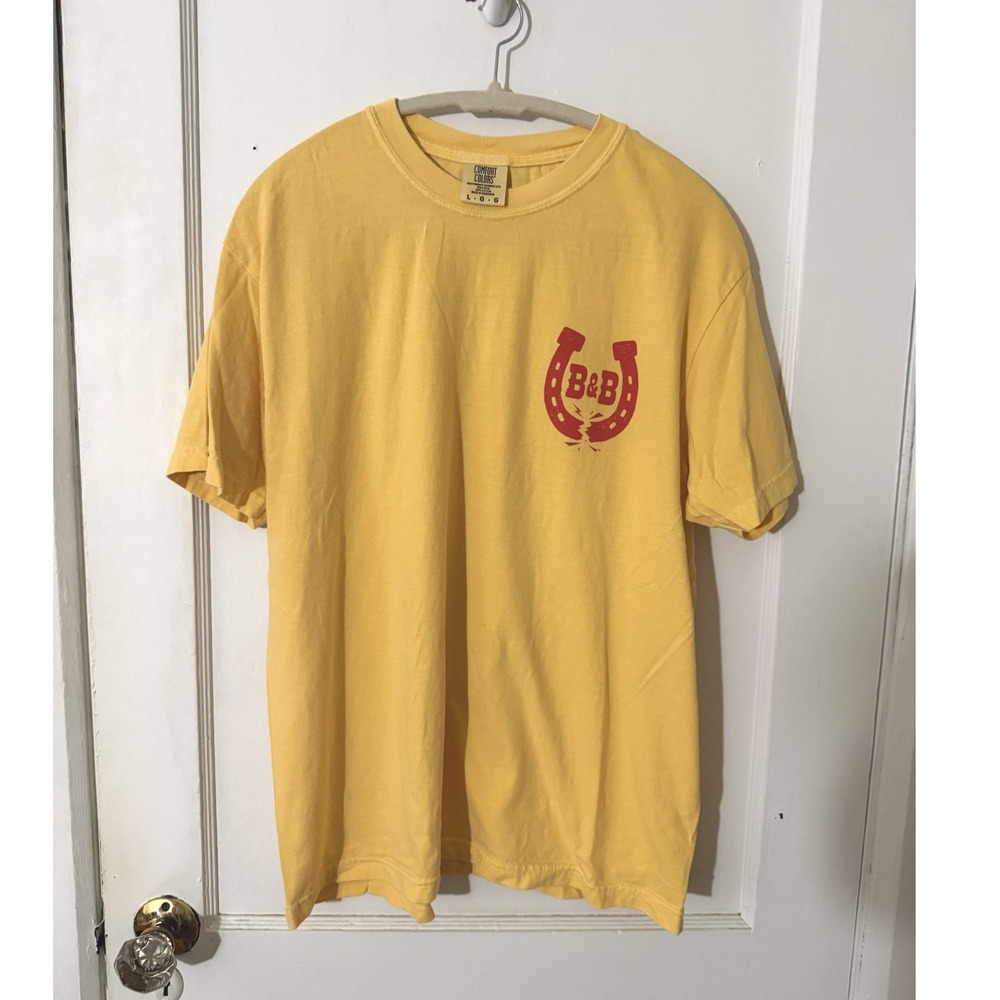 Bourbon & Beyond 2024 Festival Shirt Zach Bryan Dave Matthews Band Yellow Large